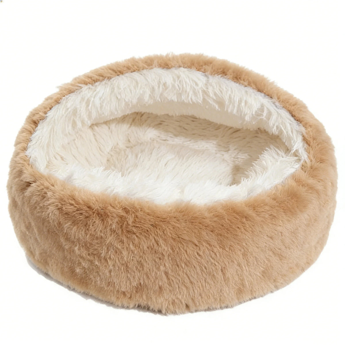 Winter Warm Cat Bed Shell Shape Closed Security Nest Soft Plush Pet House for Cats and Small Dogs