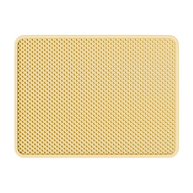 Double Layer Cat Litter Mat Anti-Scatter Litter Trapping Pad Prevents Litter Spilling Keep Floor Clean for Cat Litter Box