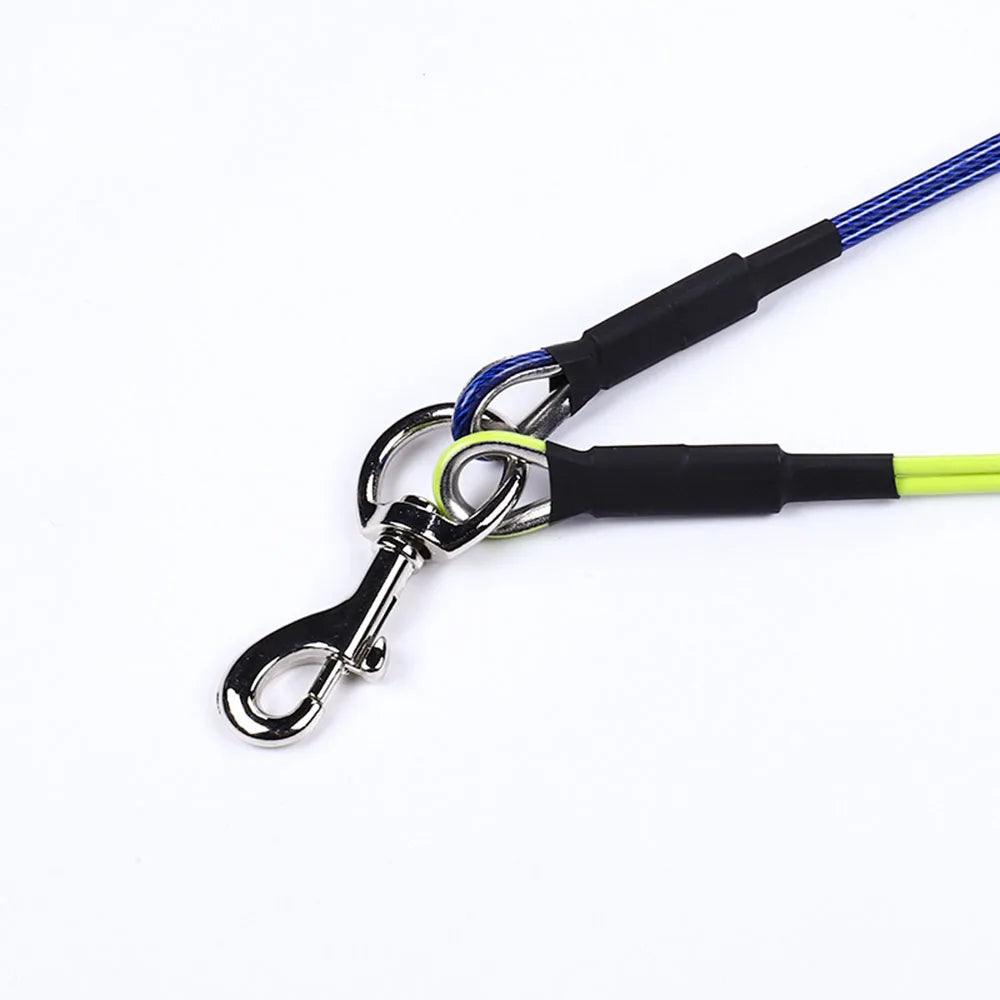 Dog Grooming Loop Dual No-Sit Haunch Holder Cat Grooming Stainless Steel Wire Rope Restraint Noose for Pet Grooming Table Arm