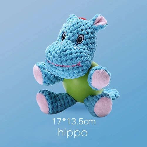 HOOPET Dog Toys for Dogs Puppy Toy for Large Dogs Plush Squeak Interactive Dog Ball Supply