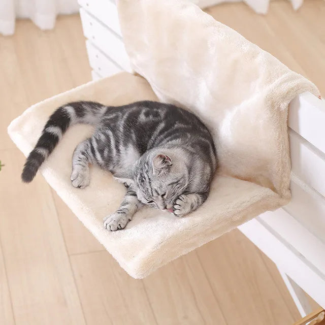 Hanging Cat Bed Removable Cat Hammock Pet Beds for Radiator Bench Kitten Nest With Strong Durable Metal Frame Cat Accessories