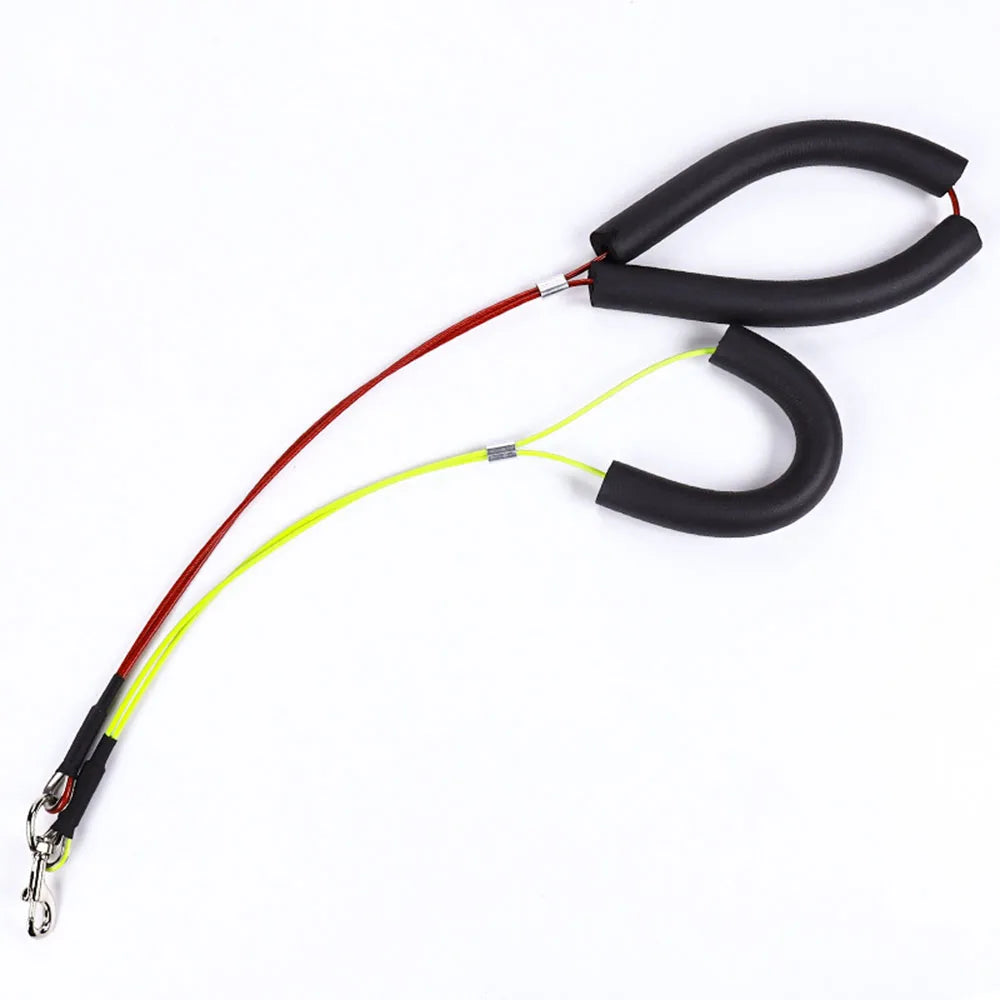 Dog Grooming Loop Dual No-Sit Haunch Holder Cat Grooming Stainless Steel Wire Rope Restraint Noose for Pet Grooming Table Arm