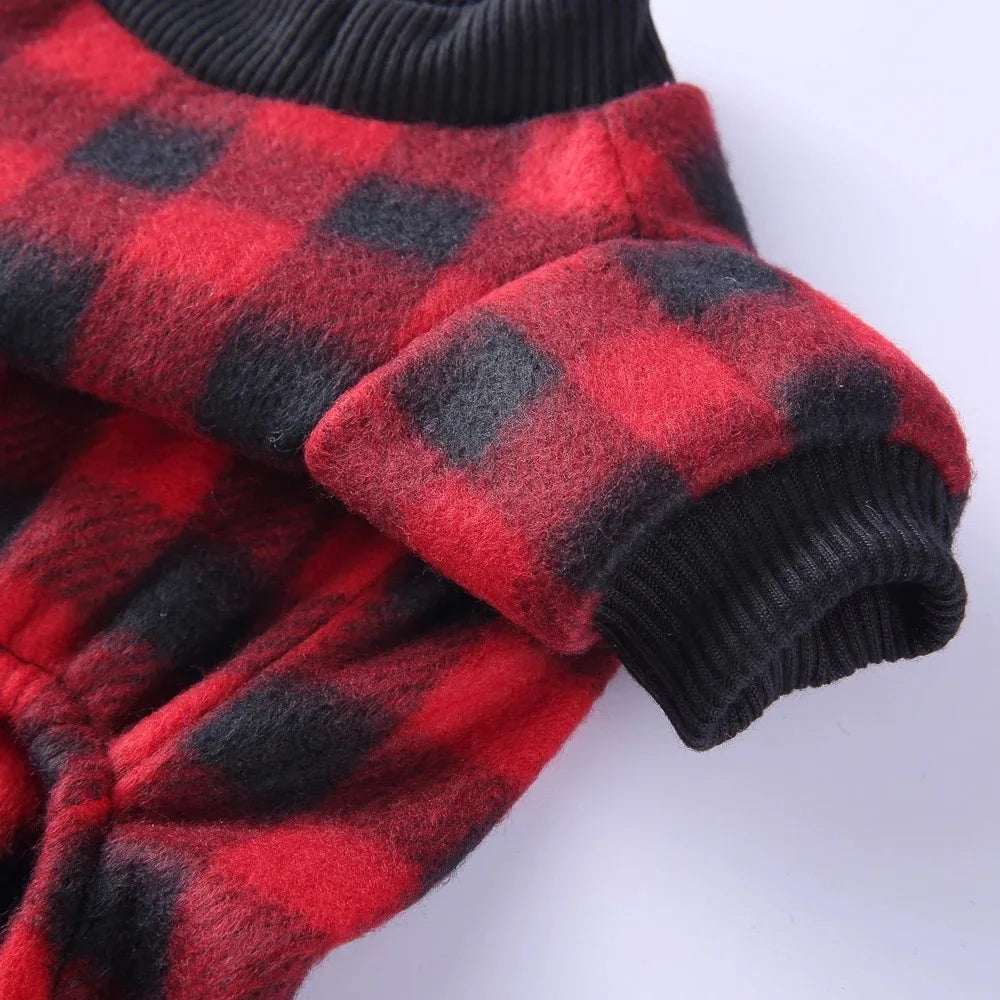 Winter Dog Pajamas Pomeranian Overalls Halloween Print Warm Jumpsuit Soft Cozy Chihuahua Small Medium Puppy Pet Clothes Hot New