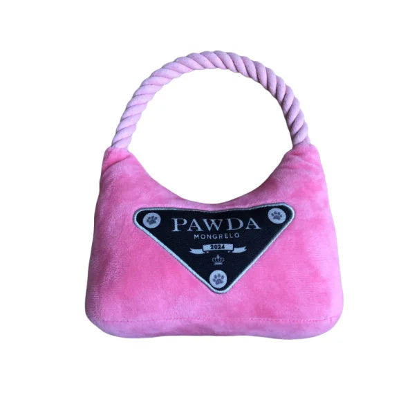 Unique Squeaky Dog Toys Fashionable Plush Designs Handbag Bone Ball Bottle Shape Pet Plush Chewing Toy