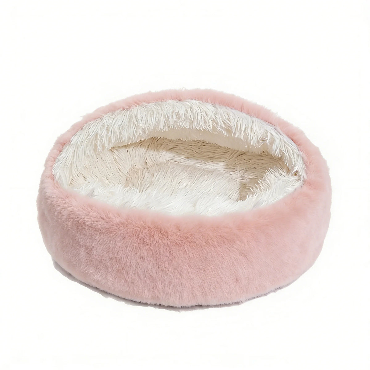 Winter Warm Cat Bed Shell Shape Closed Security Nest Soft Plush Pet House for Cats and Small Dogs
