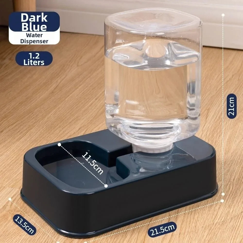 800mL Pet Automatic Feeder Large Capacity 2 Styles Cat Dog Water Dispenser Feeder Set 4 Colors Plastic Pet Integrated Food Bowl