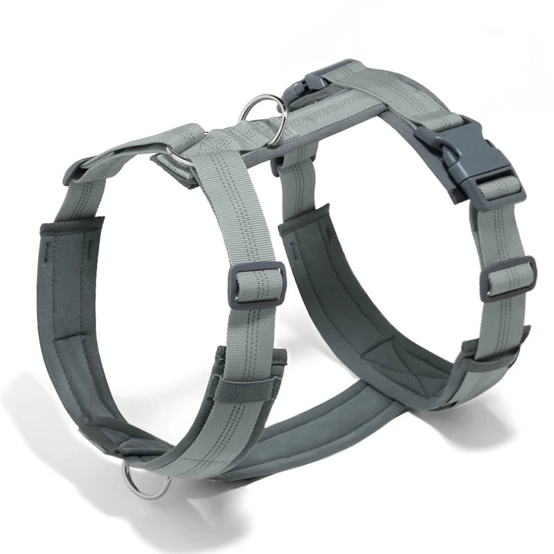 Comfortable Adjustable H-Shaped Large Dog Harness Washable Nylon Nighttime Reflective No Pull Pet Vest Harness Arnés Para Perros