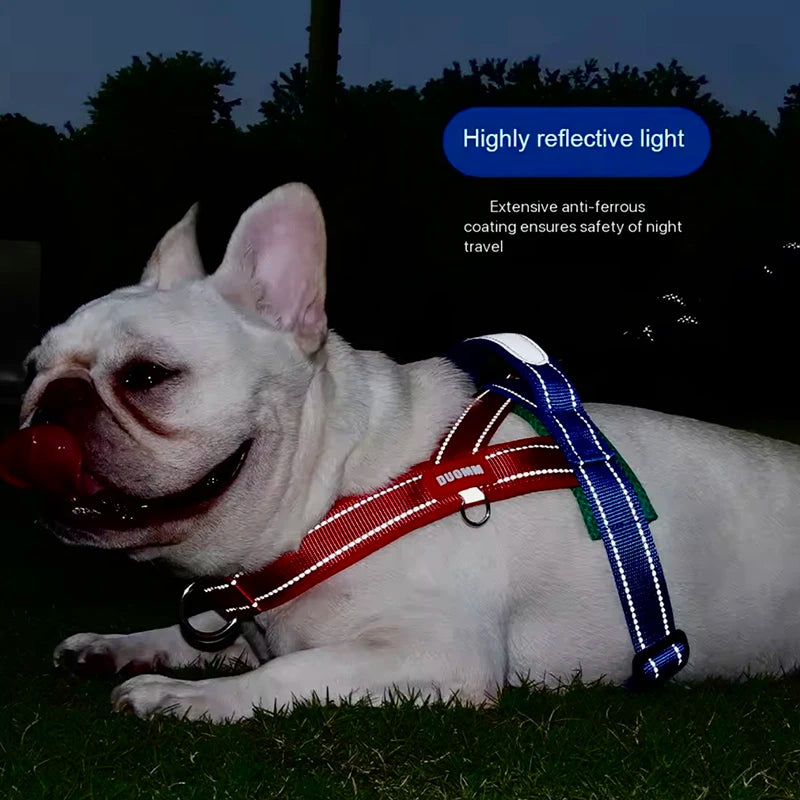 Fashion Dog Harness Saddle-type Pet Chest Strap for Small Medium Large Dogs Harnesses Puppy Collar Outdoor Walking Pet Supplies