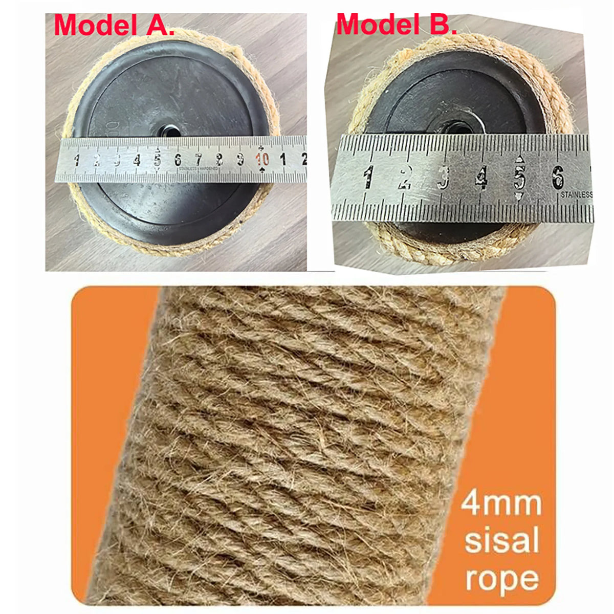 DIY Cat Climbing Tree Tower Accessoies Sisal Rope Pillar Pet Cat Toys Scratching Posts Hard Paper Tube Pillars With Sisal Rope