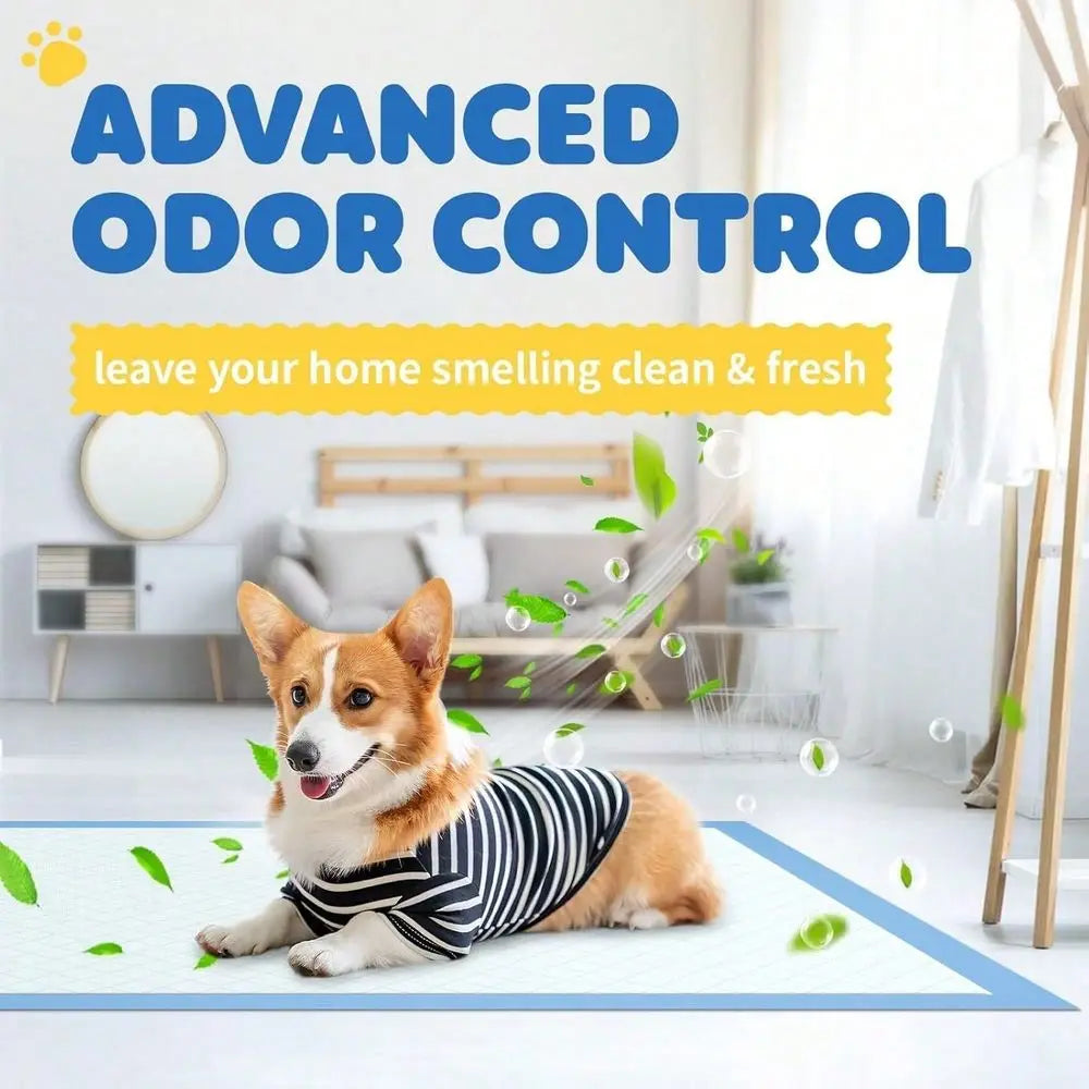 Count Super Absorbency Puppy Pads, LeakProof And QuickDry Dog Training Pee Pads, Dog Pee Pads, Disposable Dog Urine Pads, Dispo