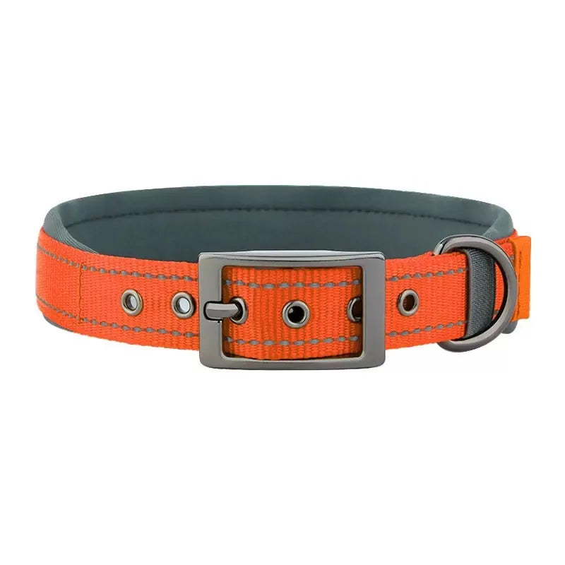 New Pet Dog Collars Nylon Collar For Small Medium Large Dogs Solid Pet Collar with Rings Teddy Keji Pitbull Bulldog Beagle