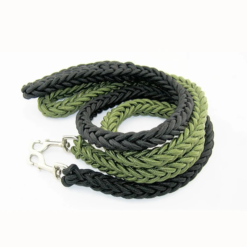 Nylon Dog Harness Leash For Medium Large Dogs Leads Pet Training Running Walking Safety Mountain Climb Dog Leashes Ropes Supply
