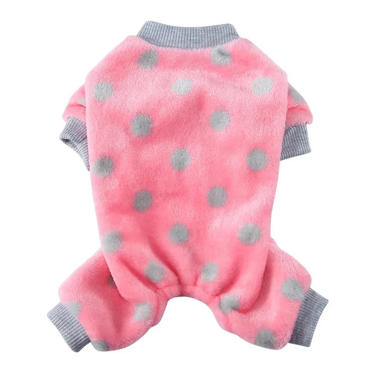 Winter Dog Pajamas Pomeranian Overalls Halloween Print Warm Jumpsuit Soft Cozy Chihuahua Small Medium Puppy Pet Clothes Hot New