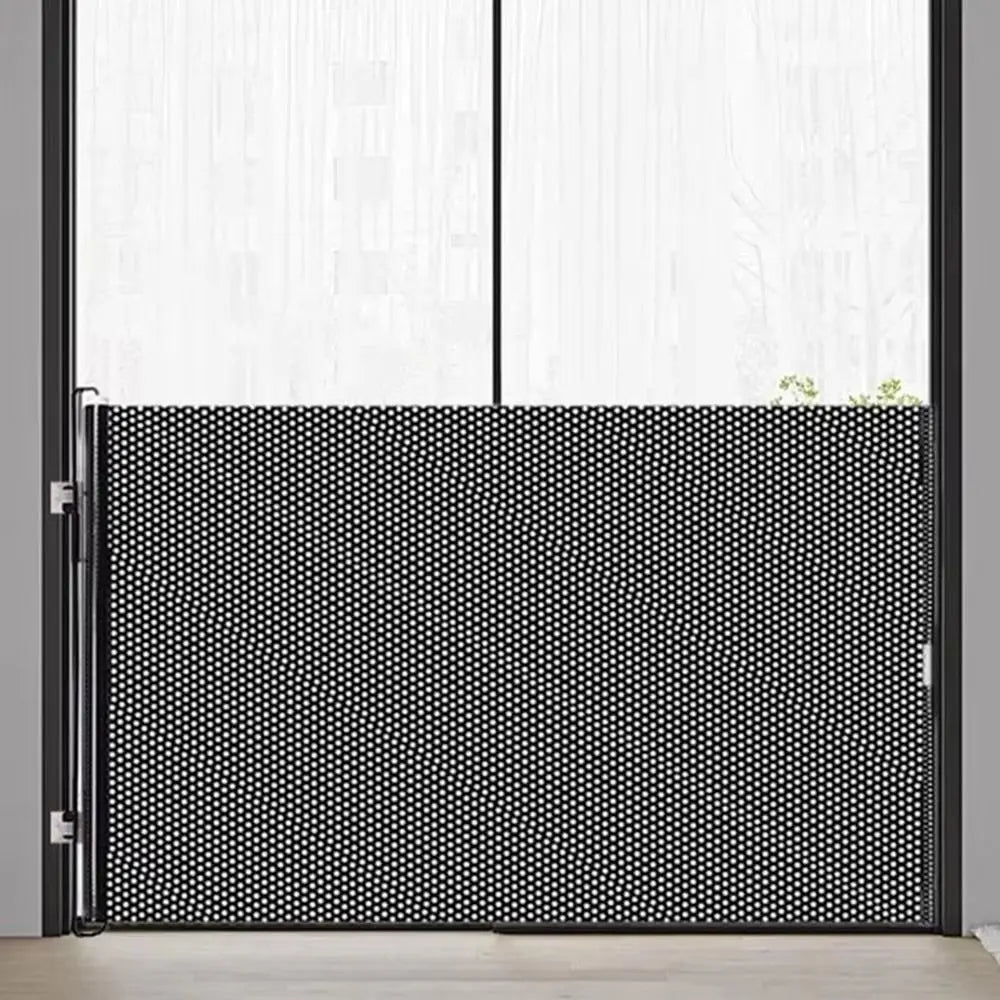 Retractable Pet Fence Barrier Folding with Universal Hooks Baby Safe Guard Door Easy Installation Pet Isolation Gate