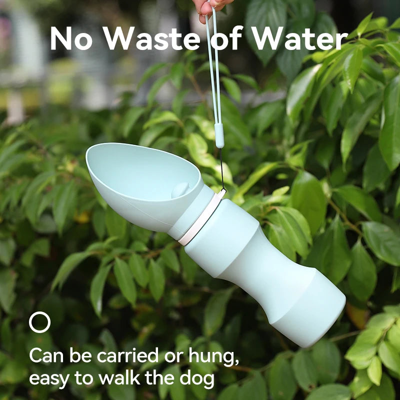 ROJECO Pet Water Bottle For Dog Cat Qutdoor Walking Leakproof Water Mug Portable Soft Silicone Foldable Travel Drinking Bowl Cup