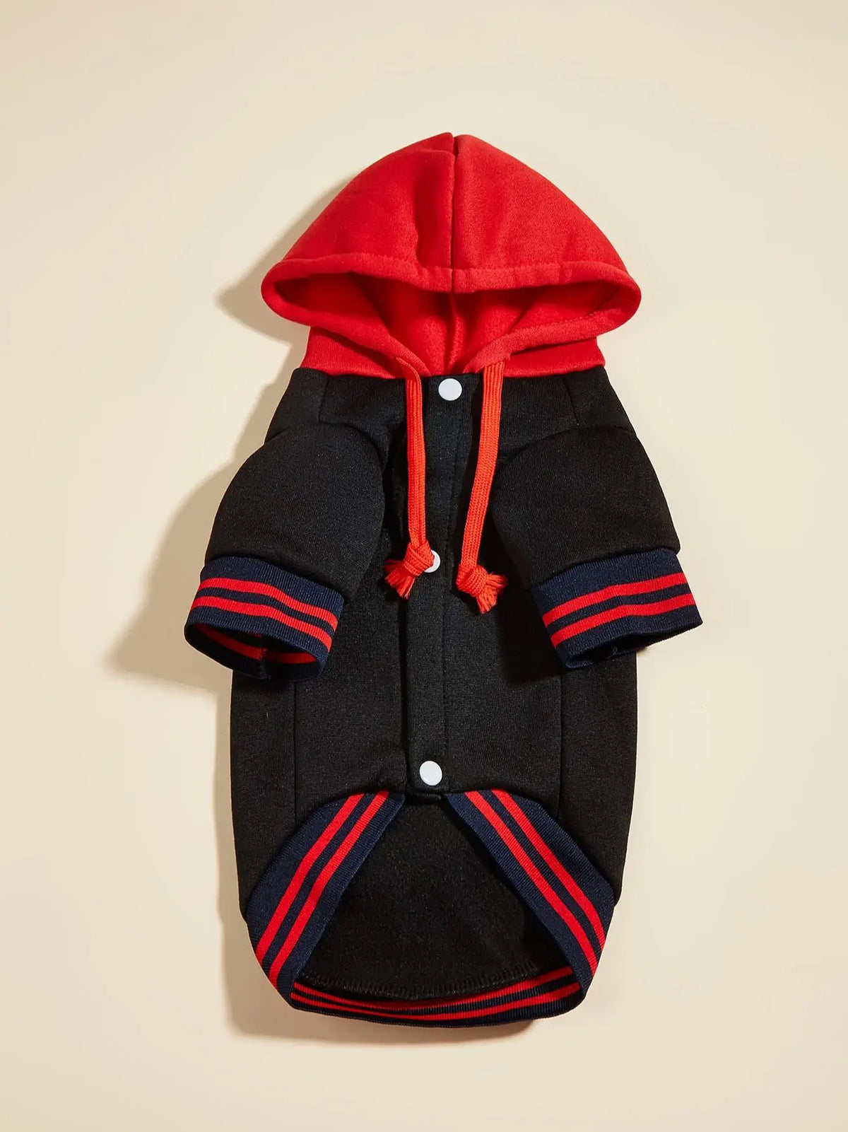 Pet clothes dog dog cat with hat jacket warm and comfortable clothes with bear letter pattern black and red new one