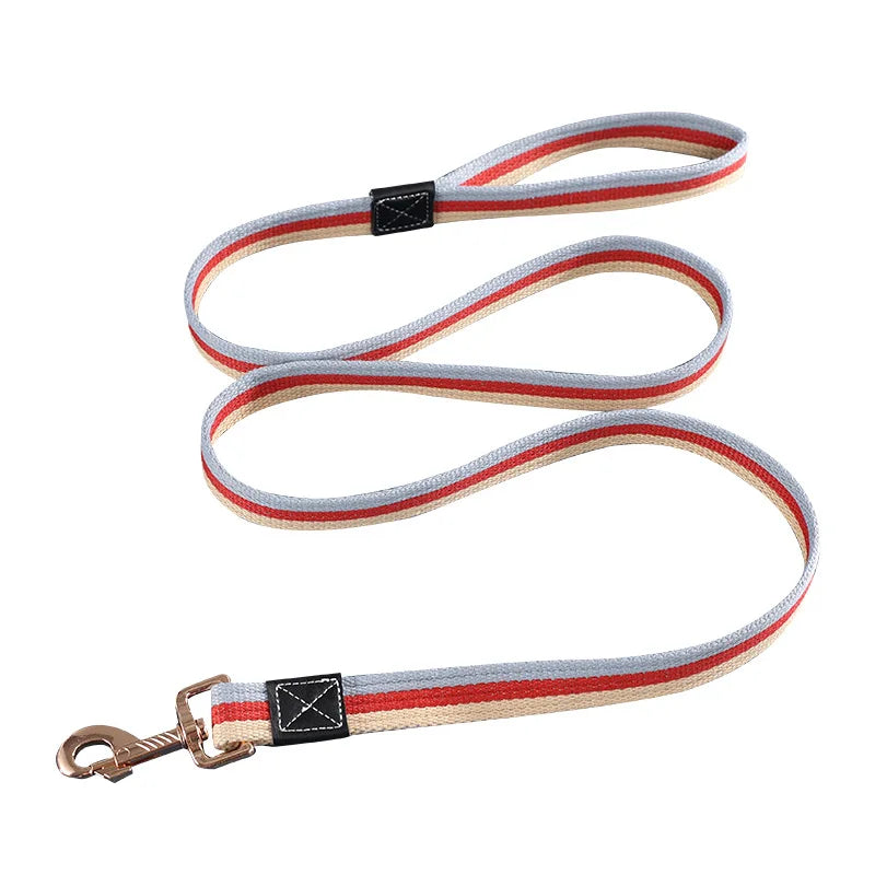 2m Long Dog Training Leash Pet Lead Non-Slip Rubber Nylon Training Walking Rope Work Dog Leashes For Small Medium Large Big Dogs