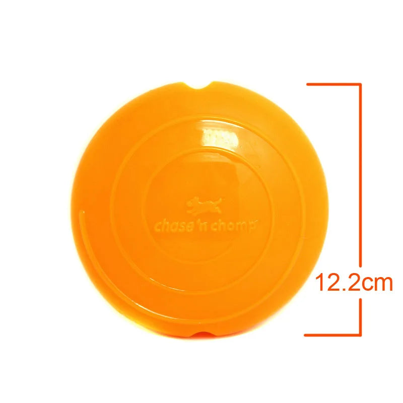 CAITEC Dog Toys Squeaking Foraging Disc Springy Durable Floatable Foraging and Chewing Pet Toy