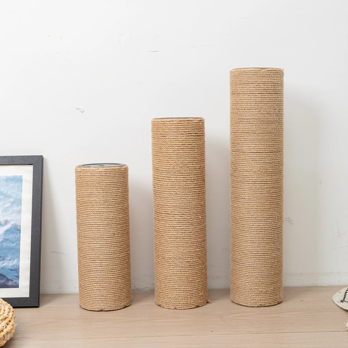DIY Cat Climbing Tree Tower Accessoies Sisal Rope Pillar Pet Cat Toys Scratching Posts Hard Paper Tube Pillars With Sisal Rope