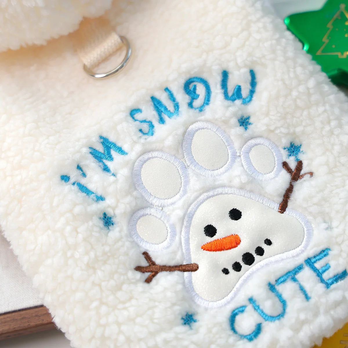 Cute Warm Plush Christmas Themed Pet Hoodies for Small Dogs Puppies Winter Cold Weather Festive Stylish Pet Clothes