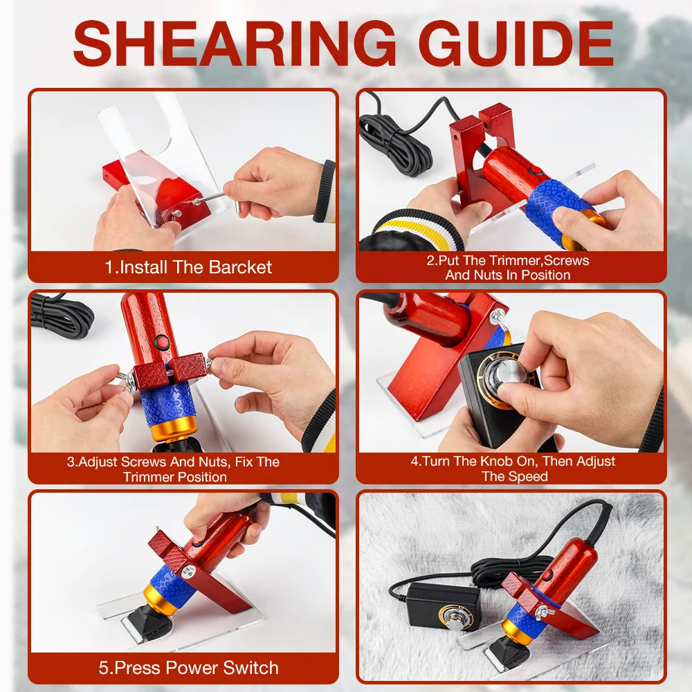 200W 110V-220V Electric Scissors, Carpet Trimmer, Animal Scissors, Tufted Electric Scissors, Home Pet Hair Clipper Set, Tools