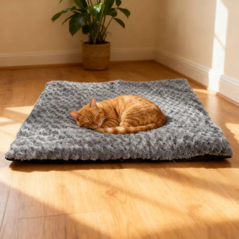 Self-Heating Pet Pads Blanket Puppy Pad Warm Cushion Mat For Cats Dogs Washable Pets With Thermal Body Heat Reflecting Core Pads