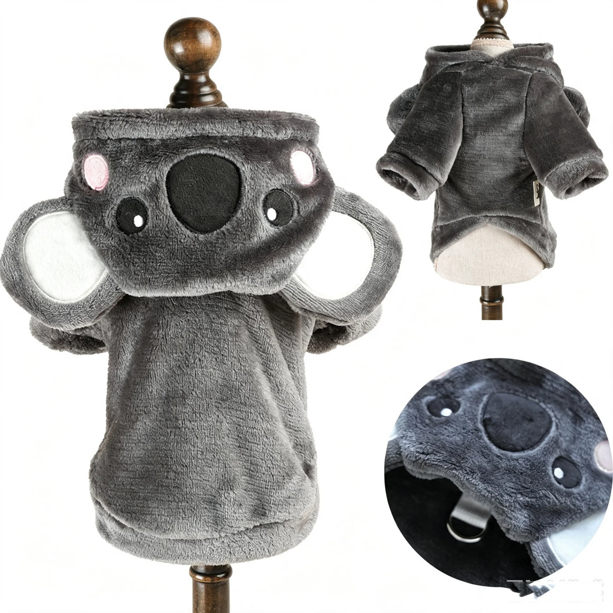 Funny Halloween Costume For Small Dog Fleece Warm Cosplay Pet Corgi French Bulldog  Puppy Medium Clothing Coat Jacket Accessory