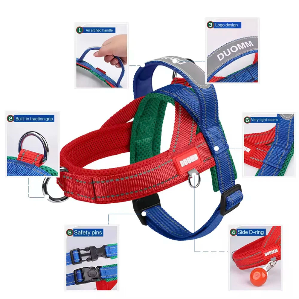 Fashion Dog Harness Saddle-type Pet Chest Strap for Small Medium Large Dogs Harnesses Puppy Collar Outdoor Walking Pet Supplies