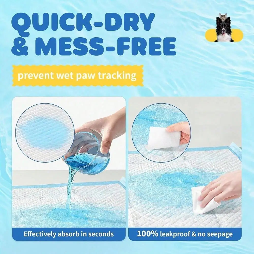 Count Super Absorbency Puppy Pads, LeakProof And QuickDry Dog Training Pee Pads, Dog Pee Pads, Disposable Dog Urine Pads, Dispo