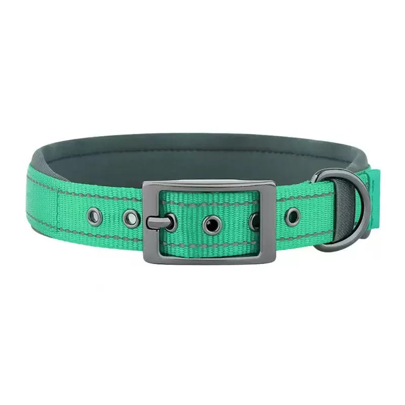 New Pet Dog Collars Nylon Collar For Small Medium Large Dogs Solid Pet Collar with Rings Teddy Keji Pitbull Bulldog Beagle