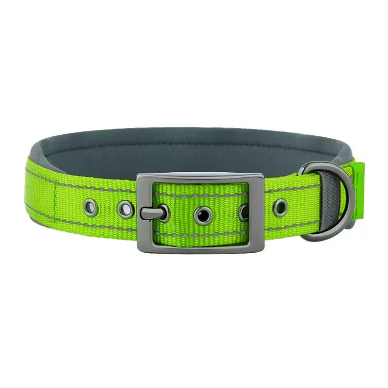 New Pet Dog Collars Nylon Collar For Small Medium Large Dogs Solid Pet Collar with Rings Teddy Keji Pitbull Bulldog Beagle