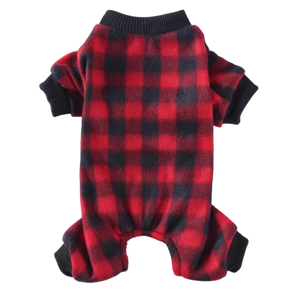 Winter Dog Pajamas Pomeranian Overalls Halloween Print Warm Jumpsuit Soft Cozy Chihuahua Small Medium Puppy Pet Clothes Hot New