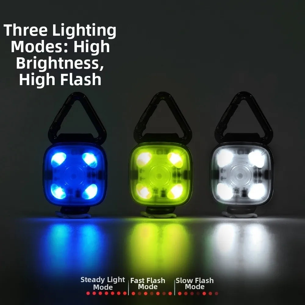 USB Rechargeable Pet Luminous Pendant Flashlight 3 Modes LED Pet Collar Pet Safety LED Dog Light-up Pendant Outdoor Activities