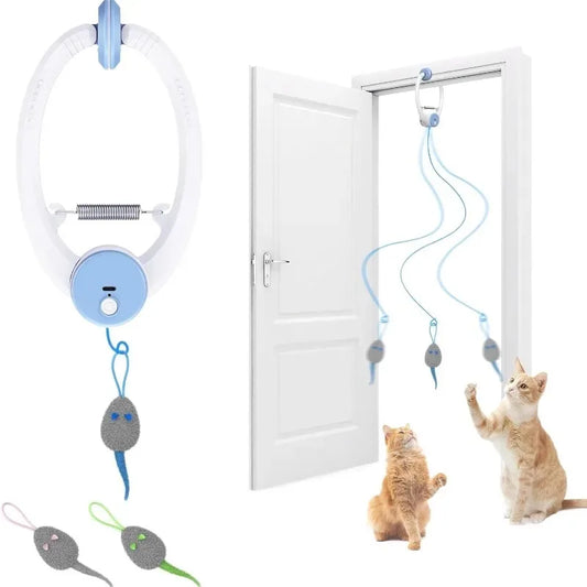 2026 USB Rechargeable Cat Toys Yo-Yo Electric Automatic Lifting Smart Door Hanging Automatic Kitten Self-entertainment Fun Pet