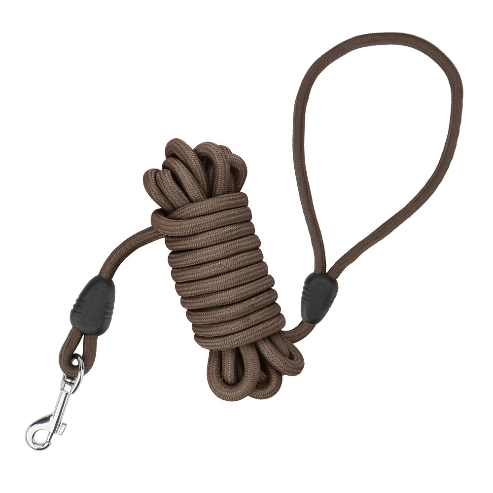 5M/10M Dog Leashes Long Pet Leash Puppy Walk Training Round Rope For Small Medium Big Dog with Foam Handle