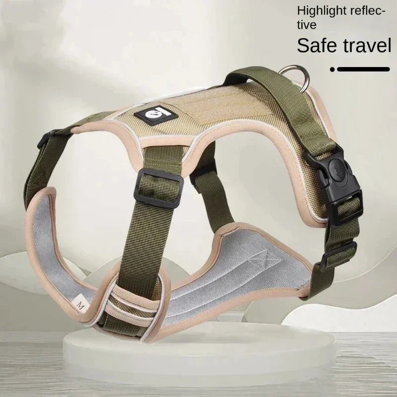 Pet Dog Harness Reflective Adjustable German Shepherd Outdoor Training Vest Wear-resistant And Explosion-proof Shock Harnesses