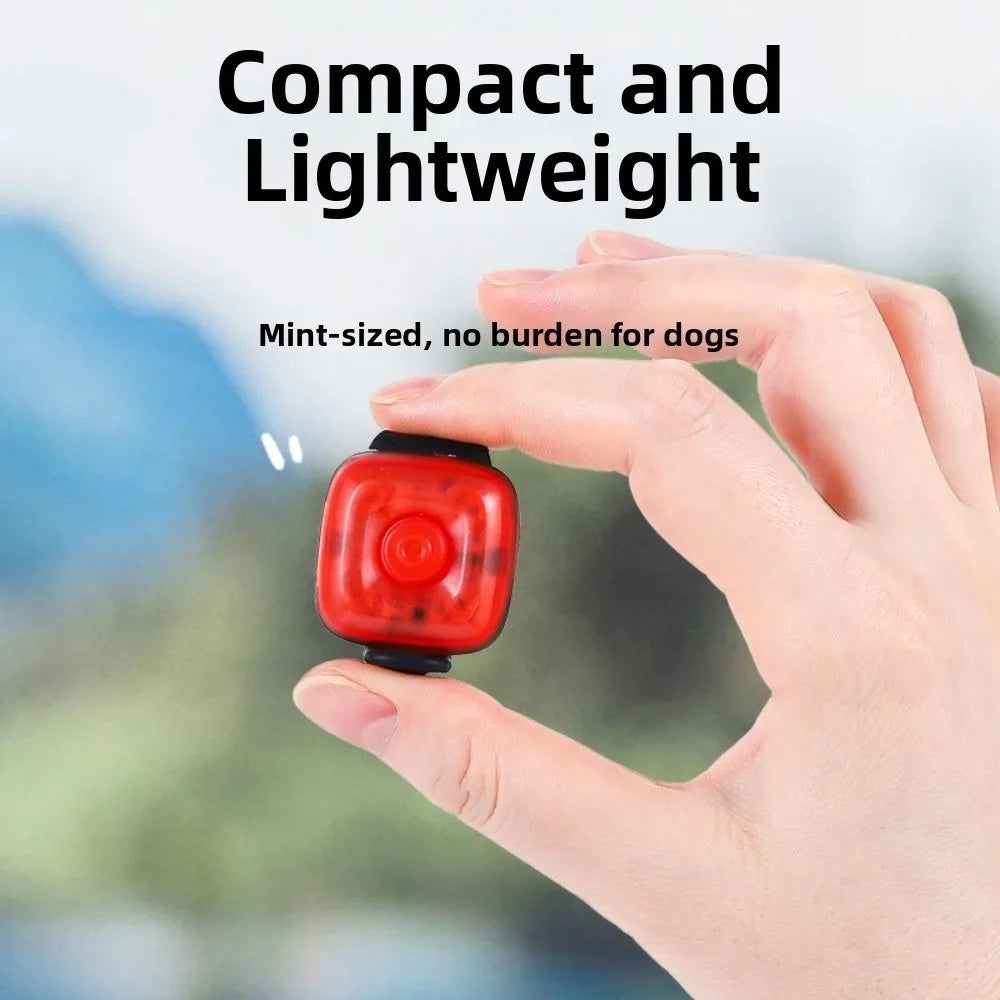 USB Rechargeable Pet Luminous Pendant Flashlight 3 Modes LED Pet Collar Pet Safety LED Dog Light-up Pendant Outdoor Activities