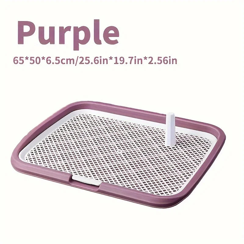 Dog Potty Training Tray Pee Pad Holder with Removable Grid Reusable Puppy Toilet for Indoor Dogs 1-3pc