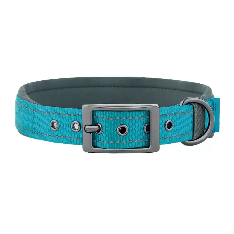 New Pet Dog Collars Nylon Collar For Small Medium Large Dogs Solid Pet Collar with Rings Teddy Keji Pitbull Bulldog Beagle
