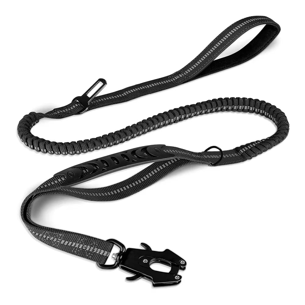 Heavy Duty Dog Leash with Traffic Handle and Comfortable Padded Handles Reflective Leash for Medium Large Dogs