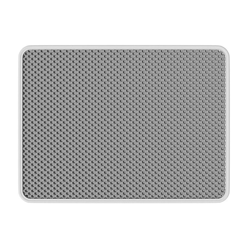 Double Layer Cat Litter Mat Anti-Scatter Litter Trapping Pad Prevents Litter Spilling Keep Floor Clean for Cat Litter Box