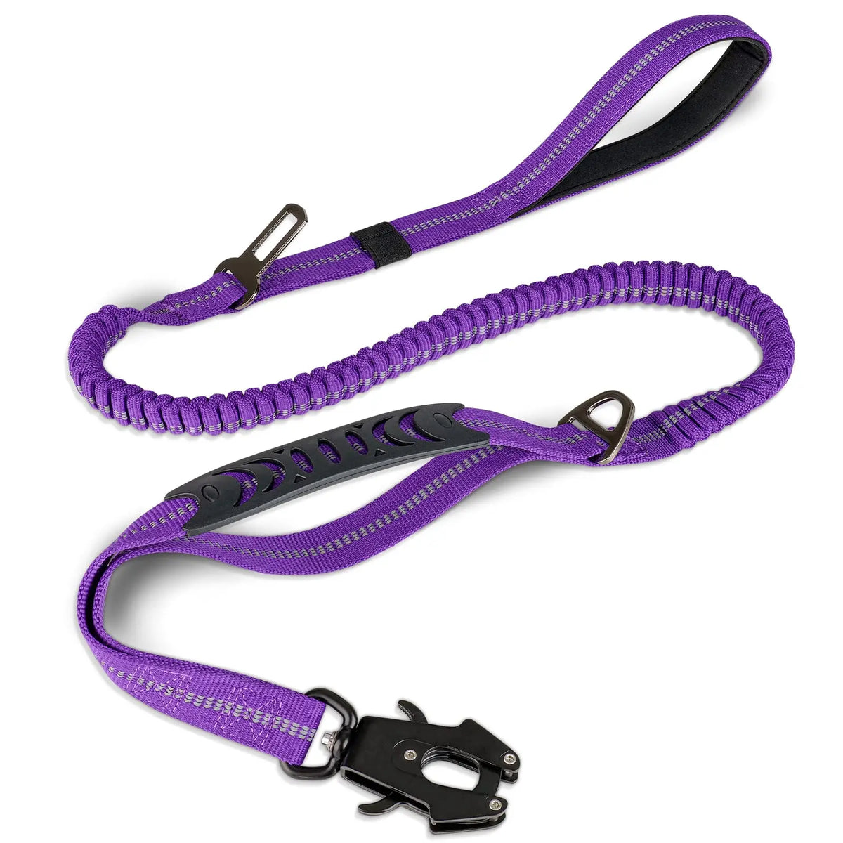 Heavy Duty Dog Leash with Traffic Handle and Comfortable Padded Handles Reflective Leash for Medium Large Dogs