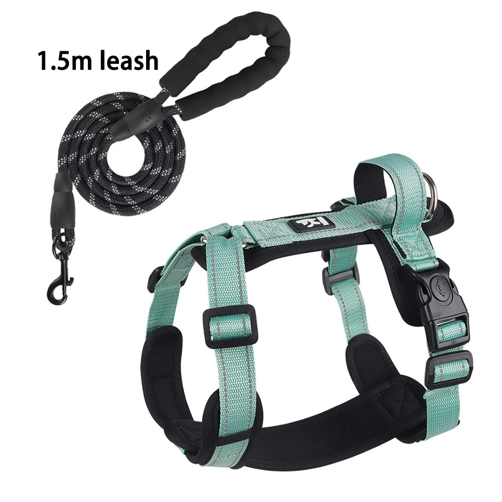 New Pet Dog Harness Reflective With Handle Easy Control Dog Vest Harness Adjustable Puppy Chest Straps for Small Medium Dogs