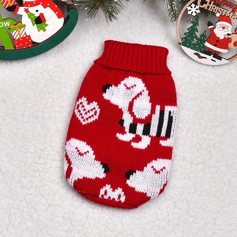 Knitted Puppy Cat Coat Chihuahua French Bulldogs Yorkie Customes Warm Pet Dog Sweater Winter Dog Clothes for Small Medium Dogs