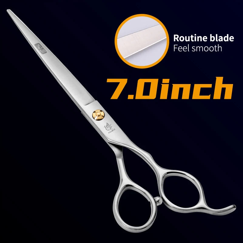Fenice Professional Japan 440c 7.5 inch pet cutting scissors teddy dog hair grooming shears