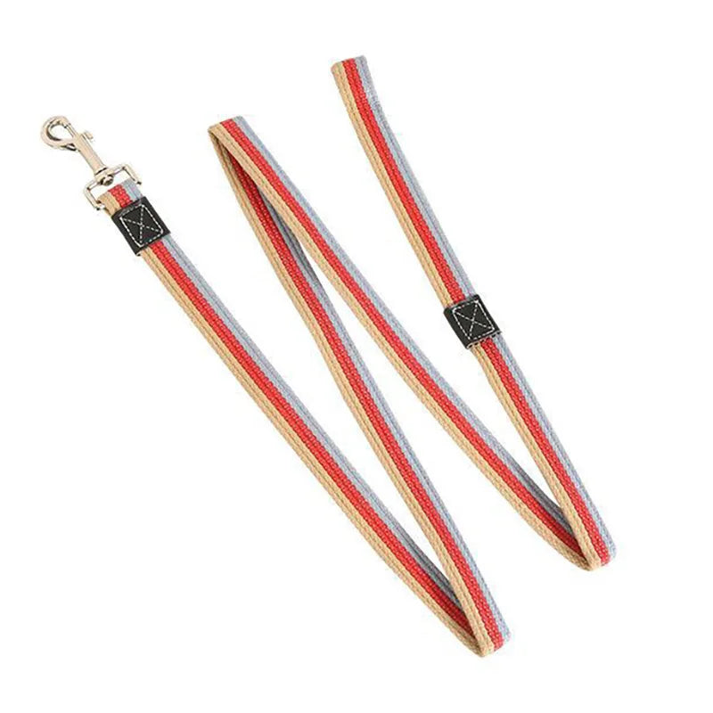 2m Long Dog Training Leash Pet Lead Non-Slip Rubber Nylon Training Walking Rope Work Dog Leashes For Small Medium Large Big Dogs