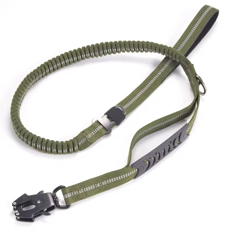 Heavy Duty Dog Leash with Traffic Handle and Comfortable Padded Handles Reflective Leash for Medium Large Dogs