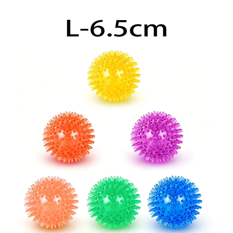 6 Pieces Durable Dog Rubber Toys Chew Play Squeaky Balls for Teeth Cleaning and Training Safe and  Free for Small and Medium Dog